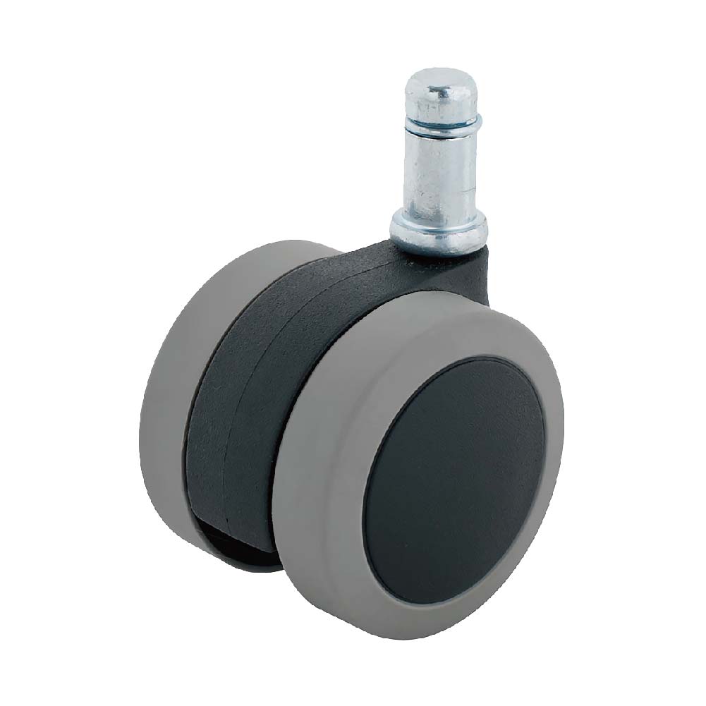 Achromatic Color Caster Wheel in Black and Gray