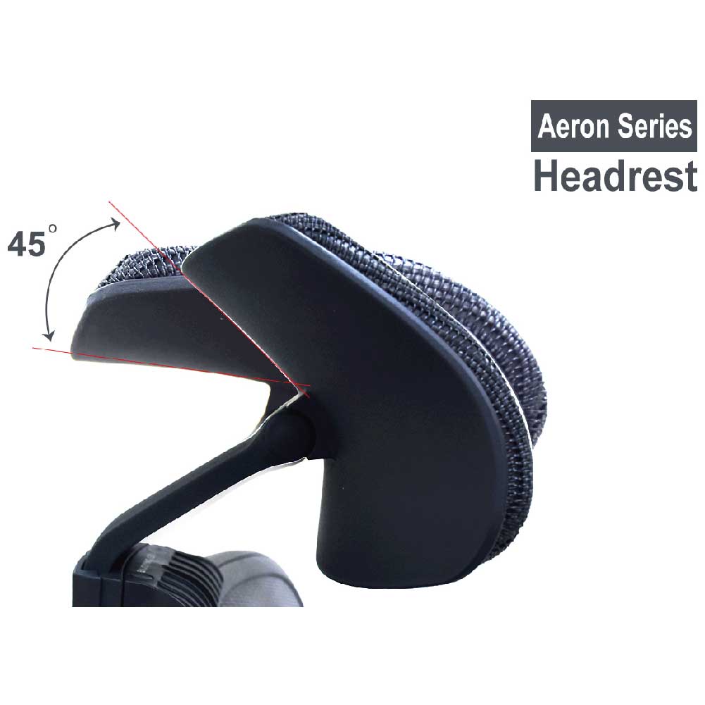 Herman Miller Aeron Series Headrest Adjustable at 45 Degrees - Office Chair Parts