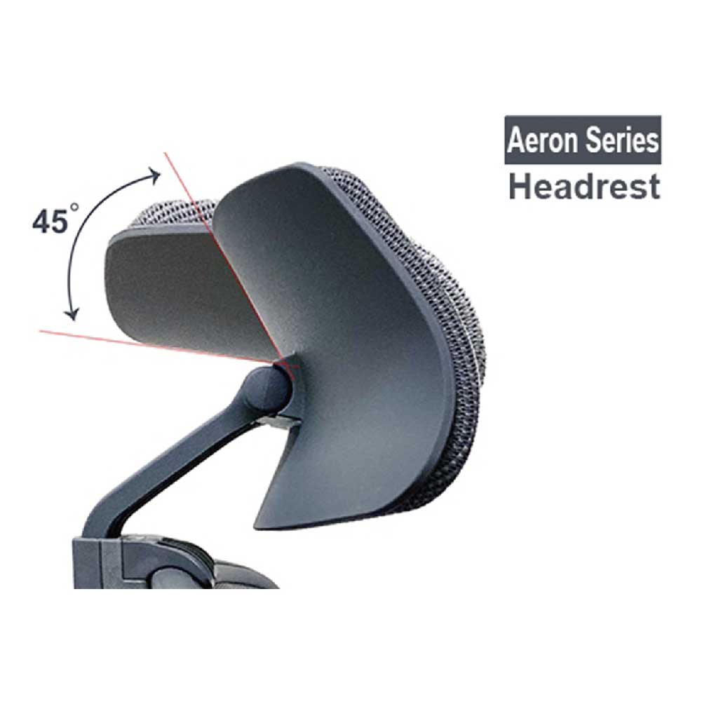 Herman Miller Aeron Series Headrest Adjustable at 45 Degrees - Office Chair Parts