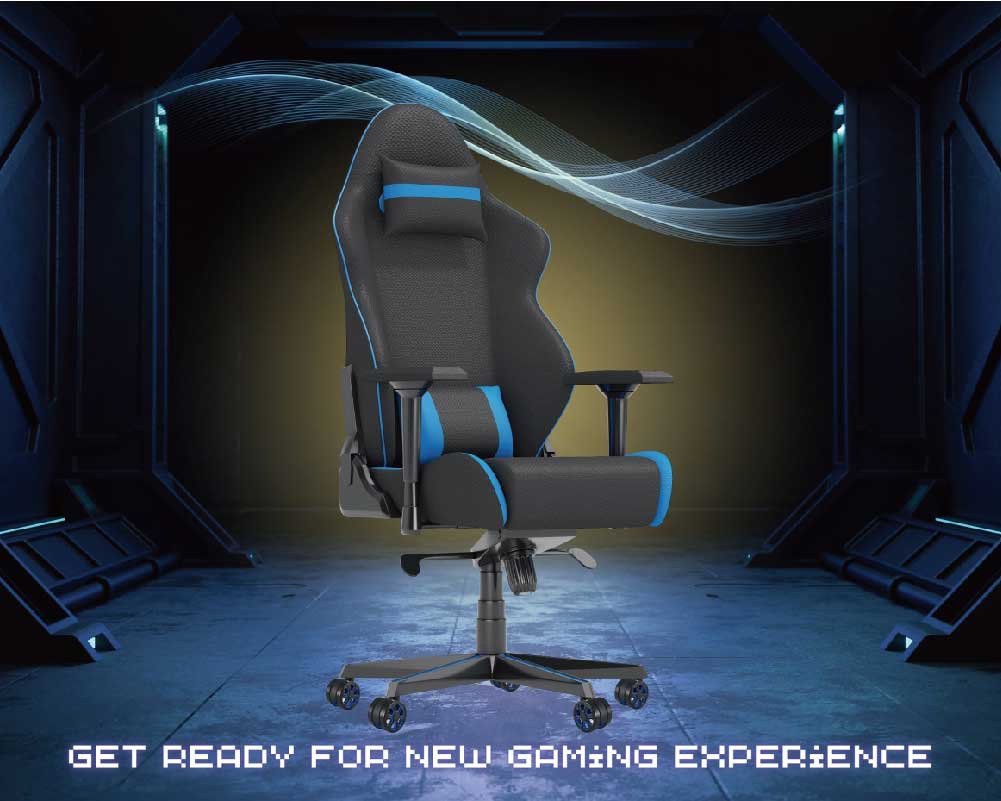 PU caster and nylon body of Gaming Chair Wheels providing smooth and quiet movement.