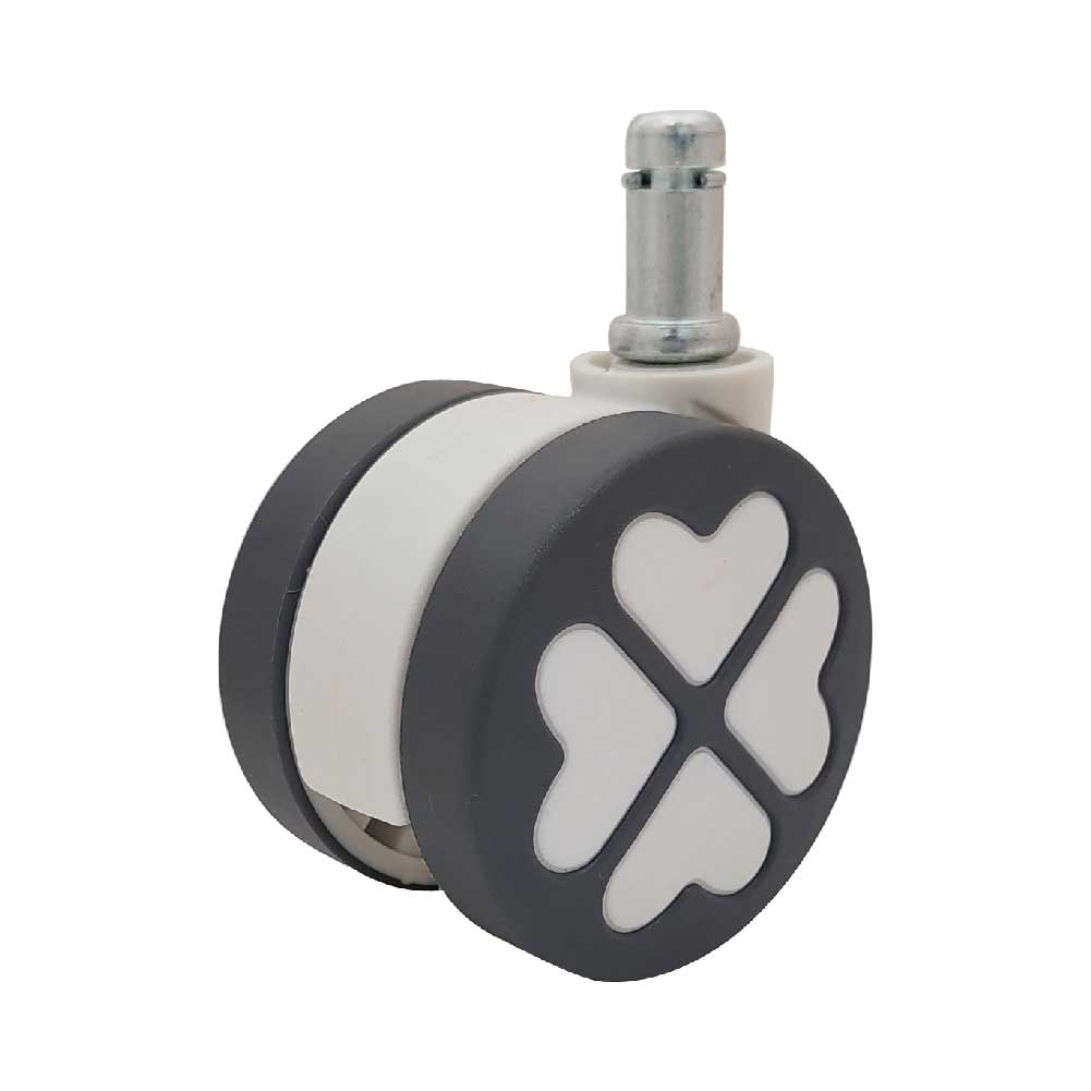 Gray and black Gaming Chair Wheel with sleek design for smooth mobility.