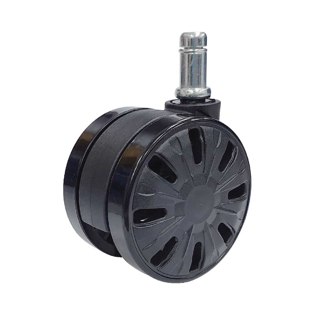 Black Gaming Chair Wheel with a durable and sleek design for smooth mobility.