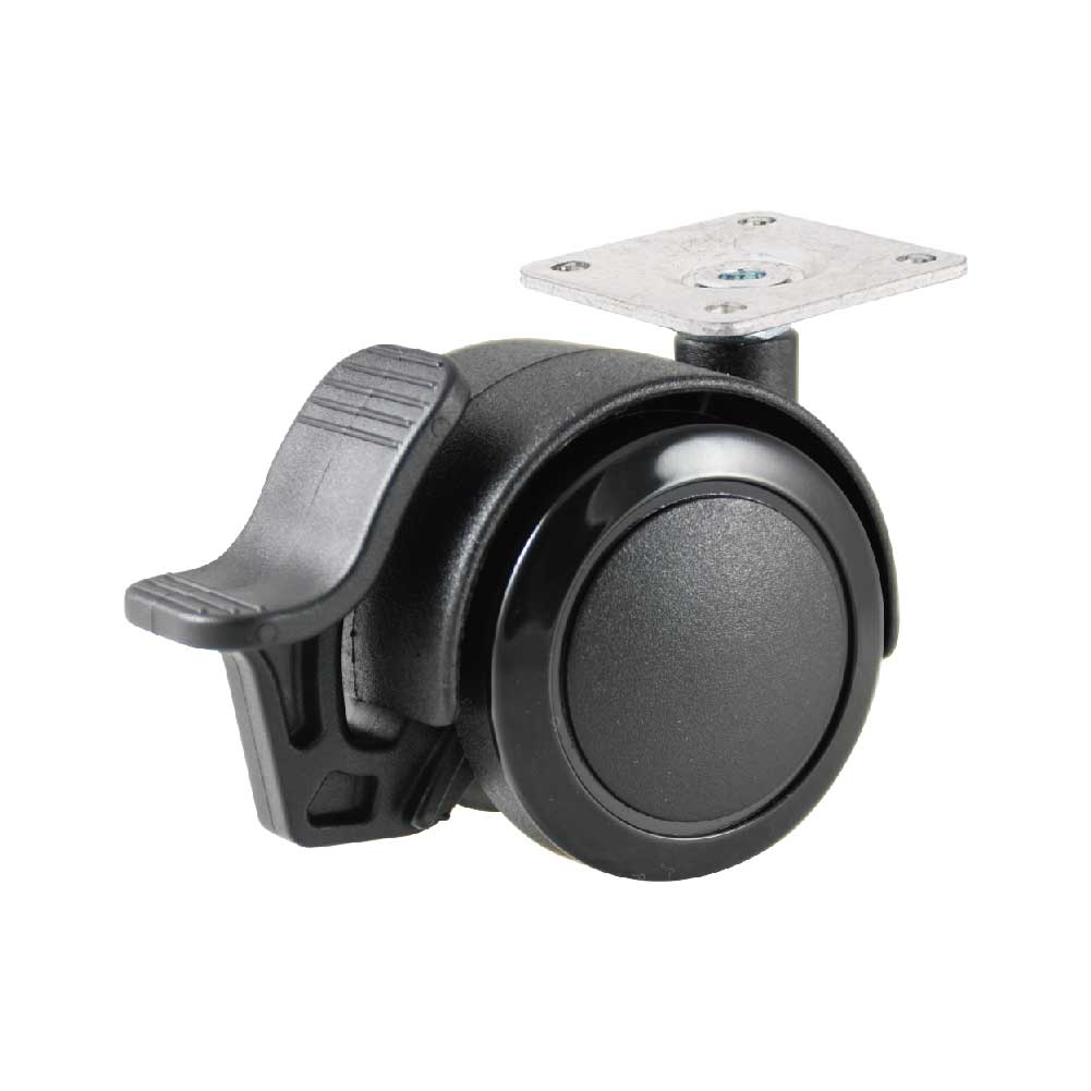 Black PU Caster Wheel for Office Chair and Furniture Casters