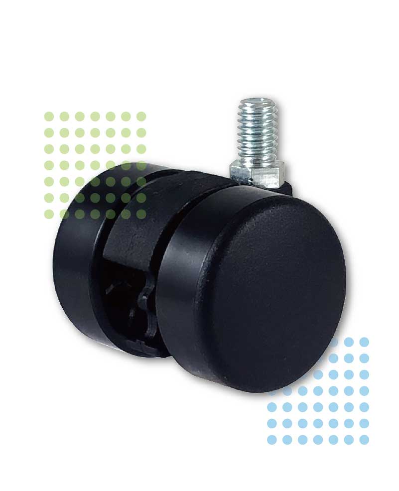 Black PU Caster Wheel for Office Chair and Furniture Casters