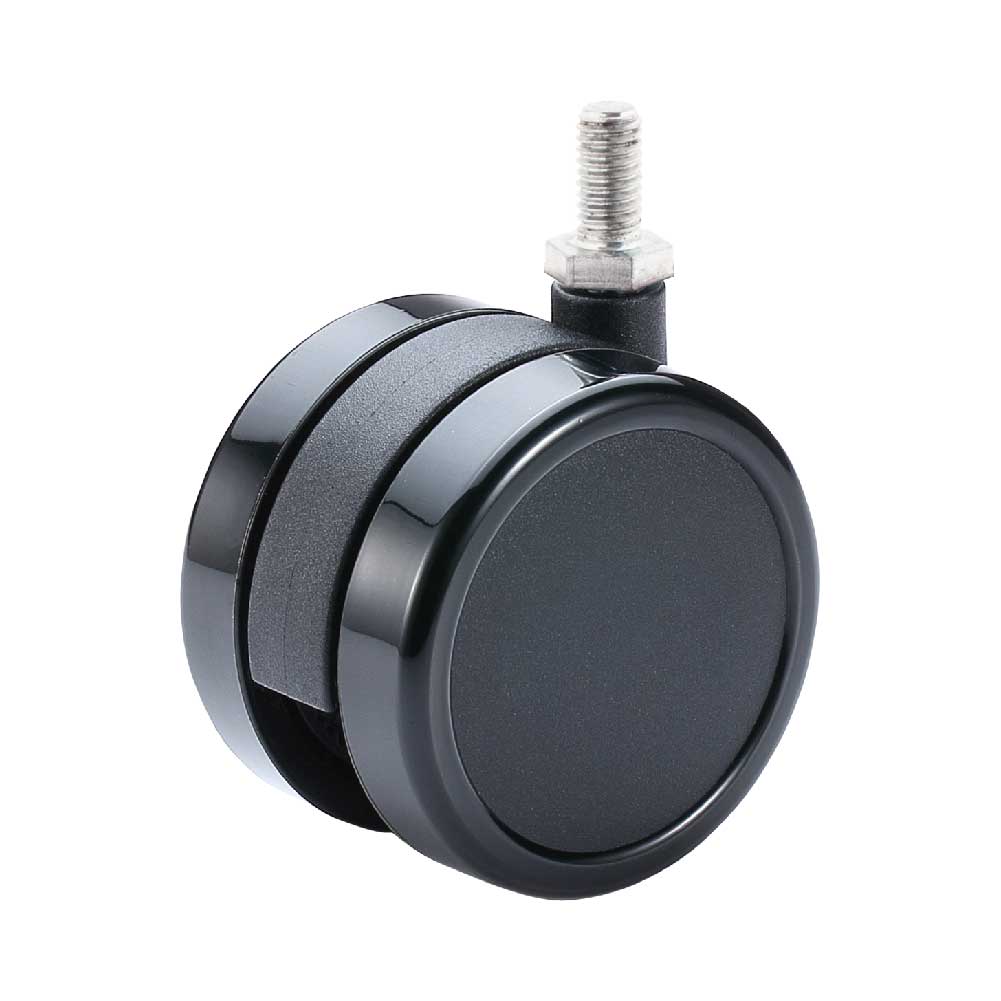 Black Threaded 65mm Furniture Caster