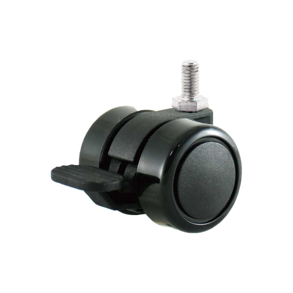 37mm Black Nylon Locking Caster