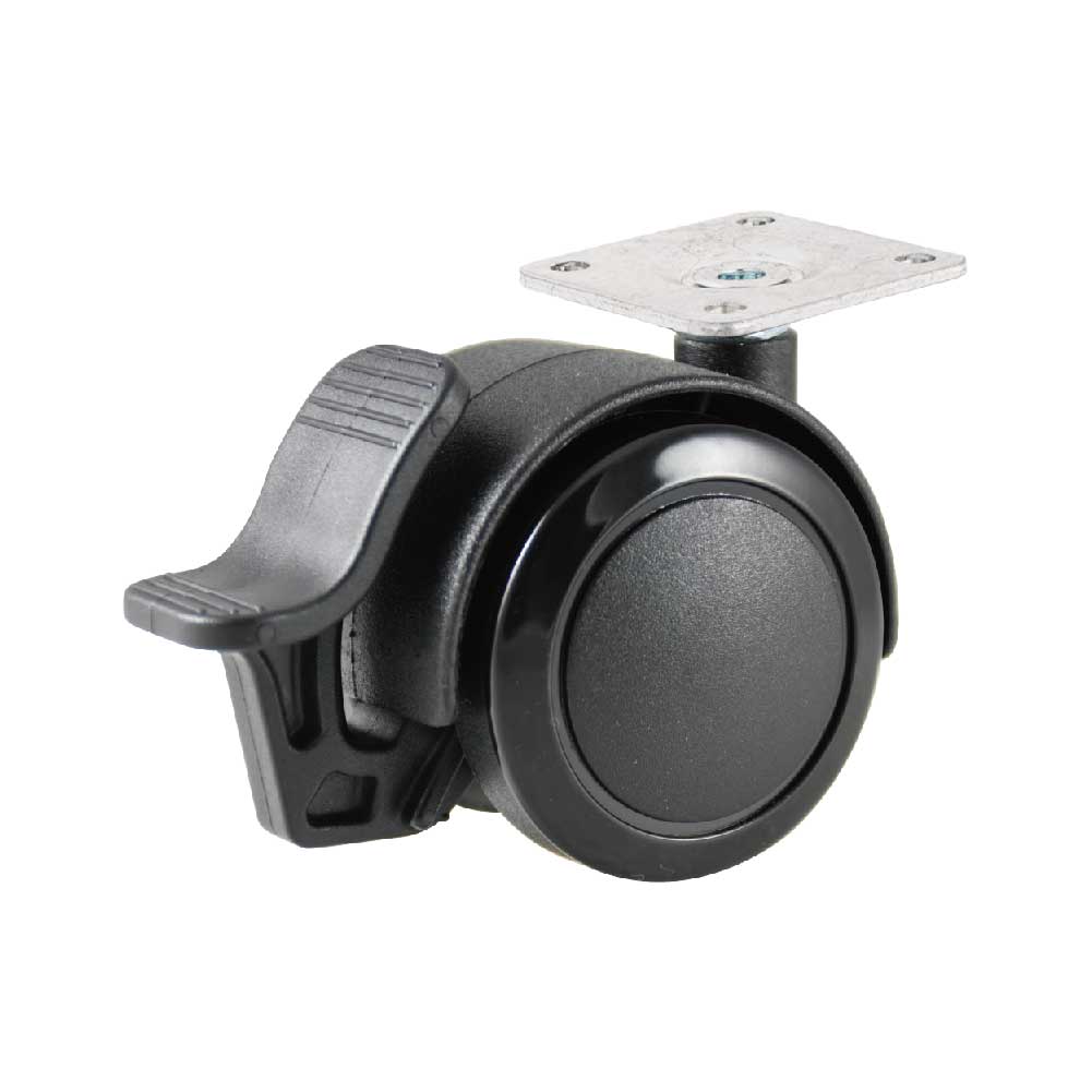 50mm Black Nylon Locking Caster