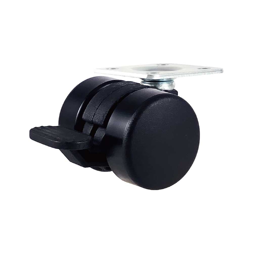 37mm Black Nylon Locking Caster