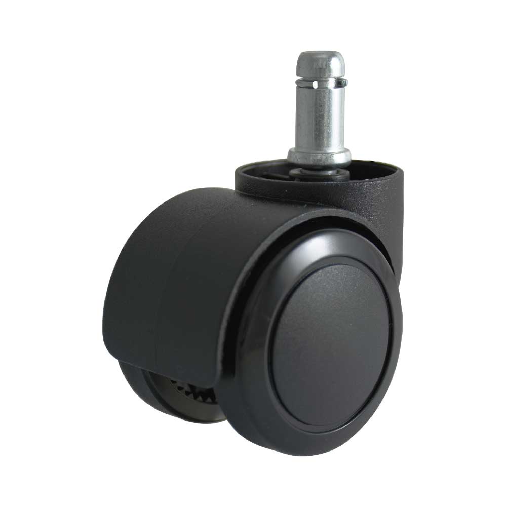 50mm Black Brake-Loaded Caster with Compression Brake (Model 5007-14-SB)