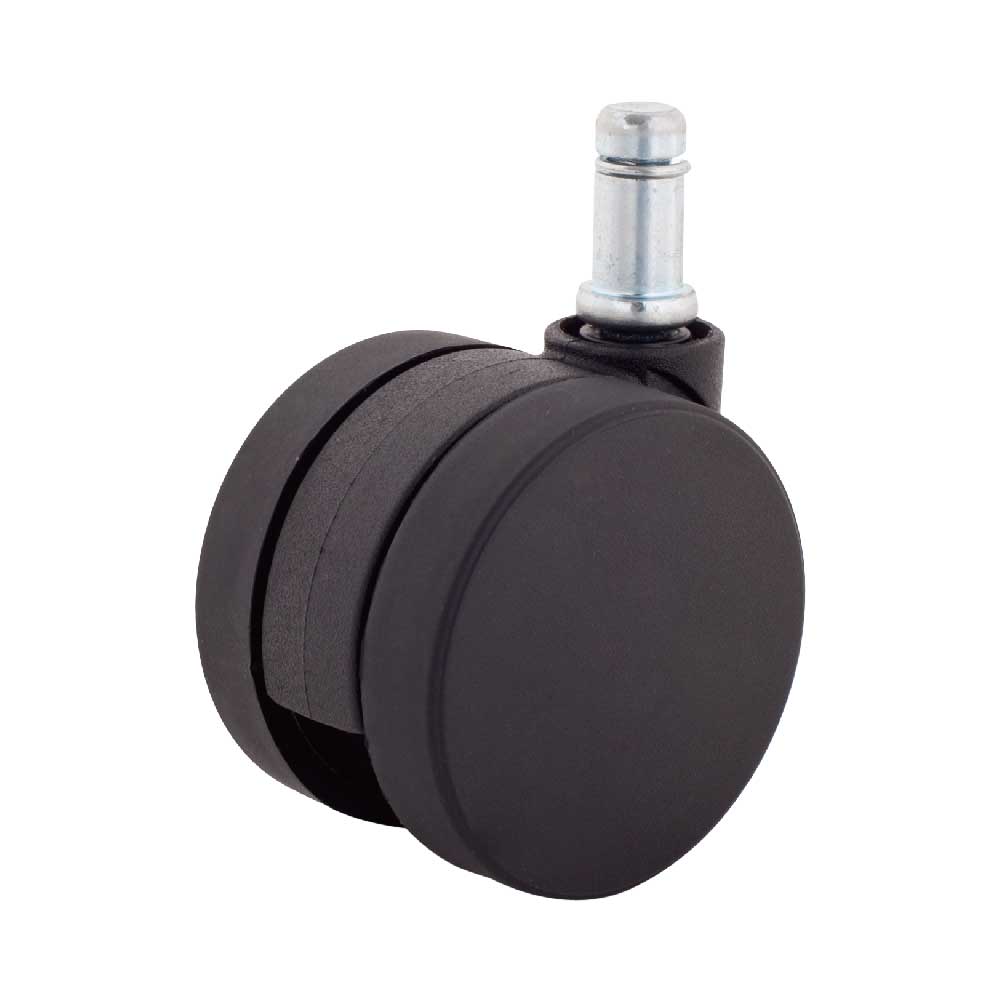 60mm Black Brake-Loaded Caster with Compression Brake (Model 5007-14-SB)