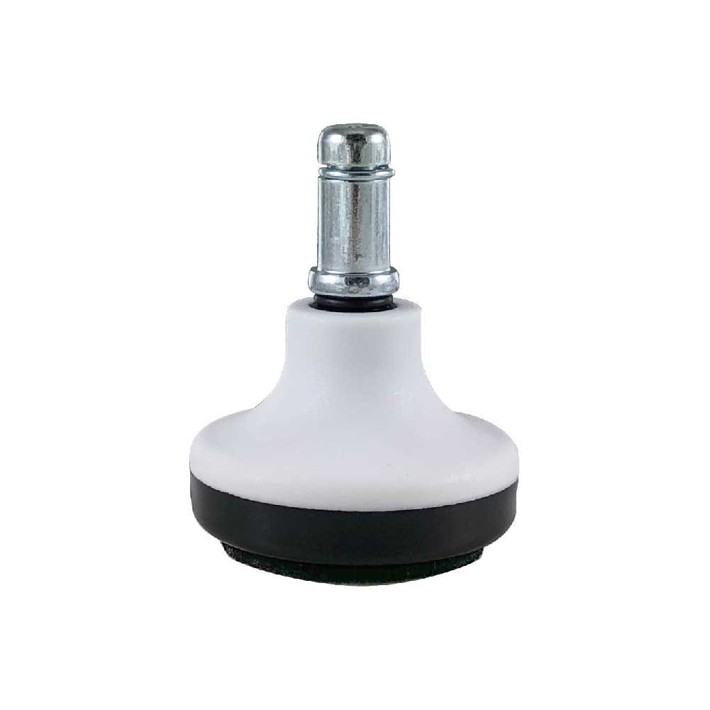 White Bell Glide, designed for smooth movement on various floor surfaces.
