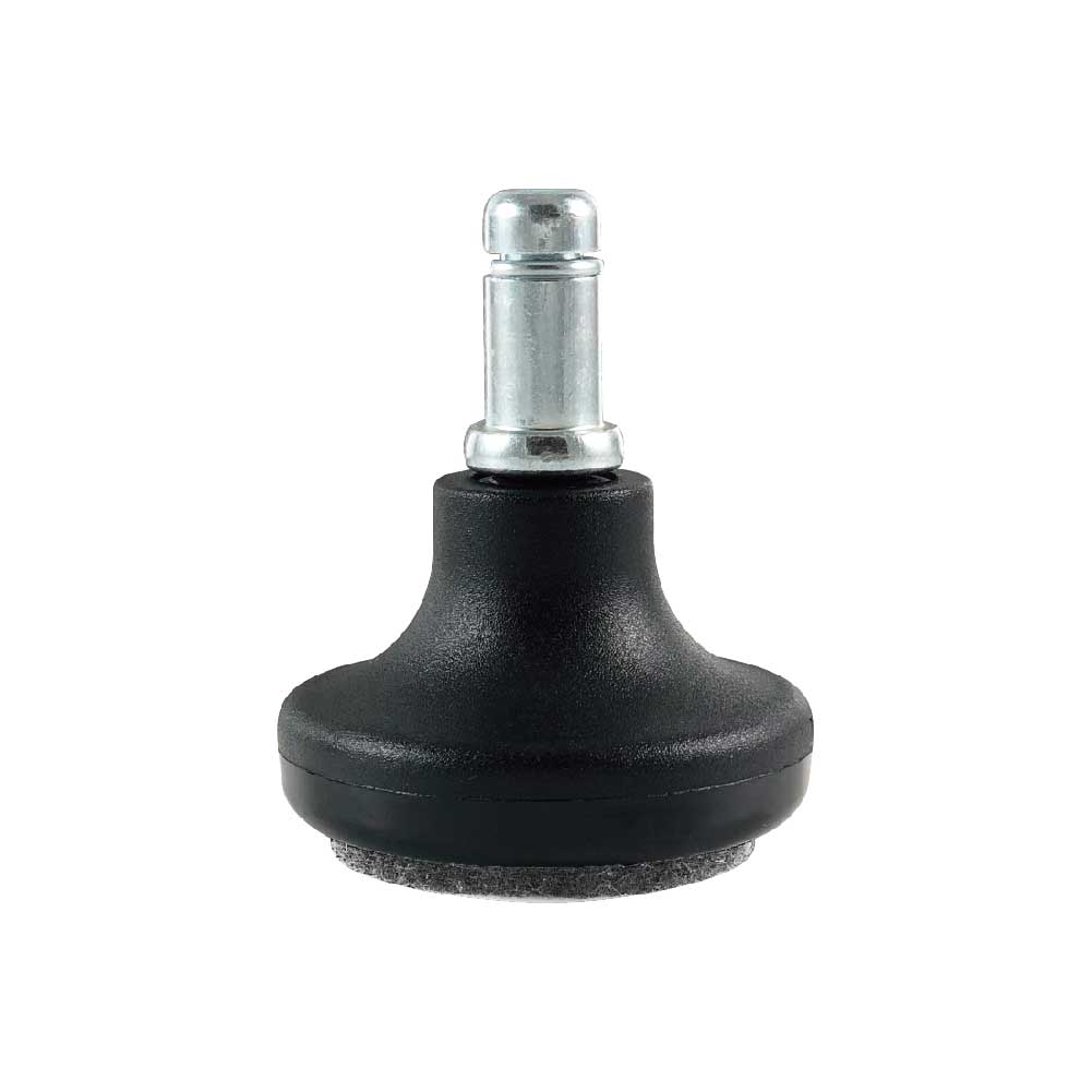 Black Bell Glide for office furniture, enhancing stability and durability