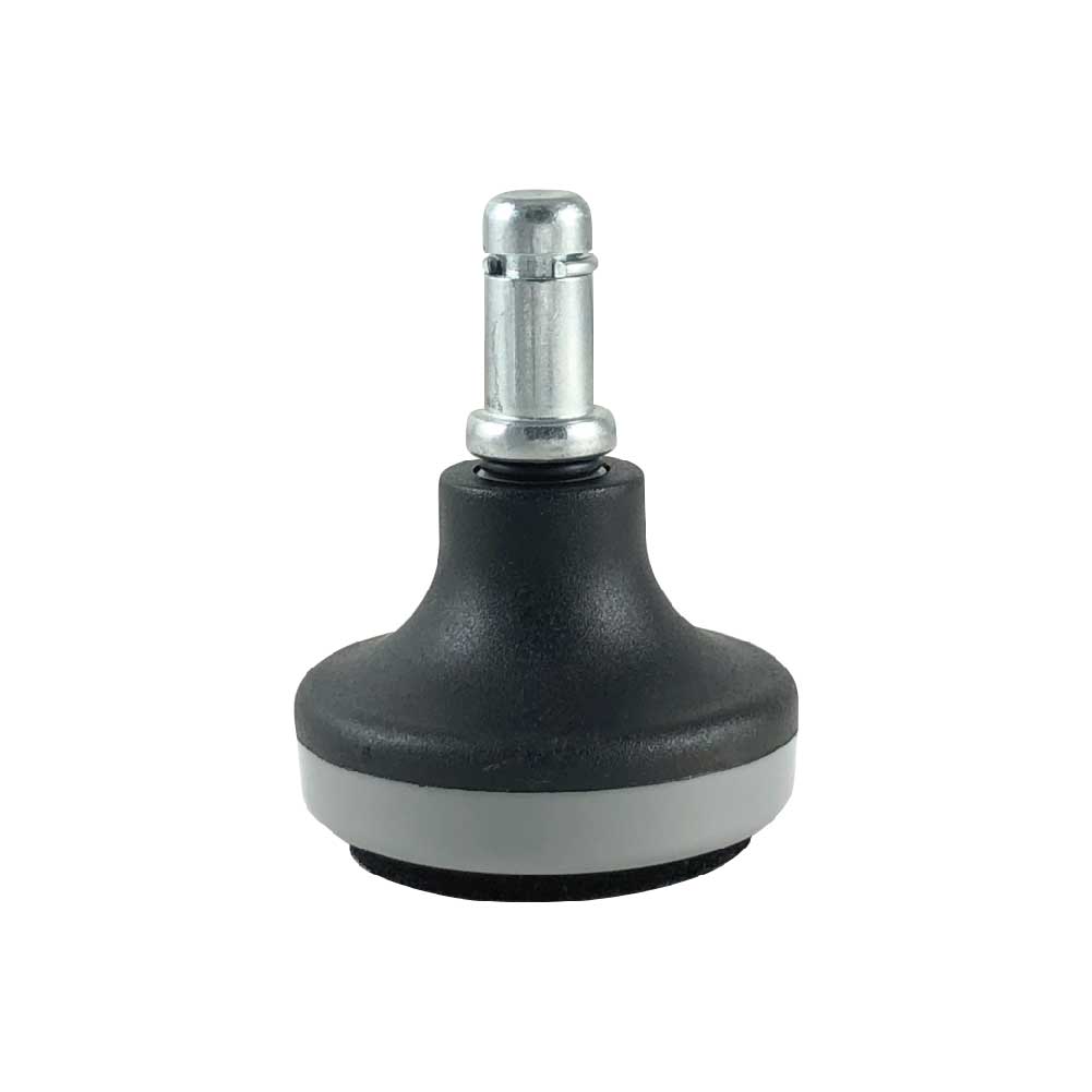 Black Bell Glide with gray rim, suitable for carpeted surfaces.