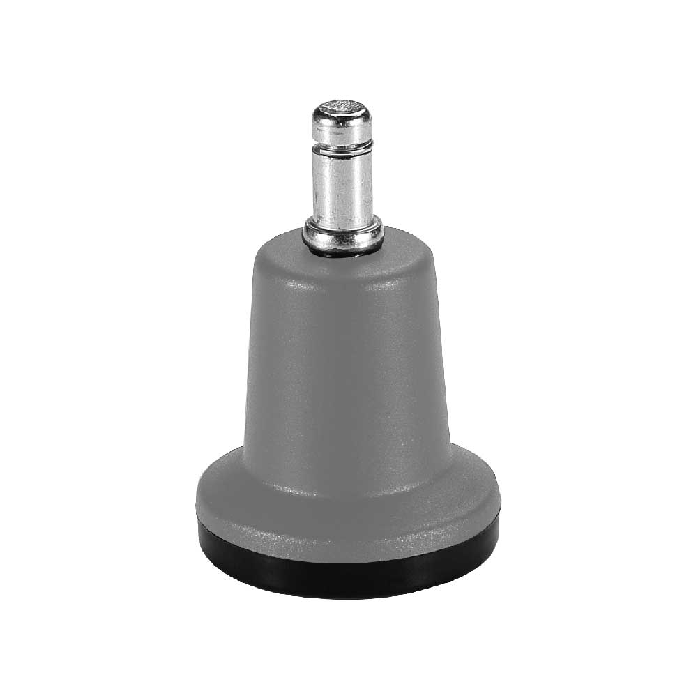 High 63 mm gray Bell Glide GL-336356 for carpeted and soft floors, designed to provide stable support on soft surfaces."