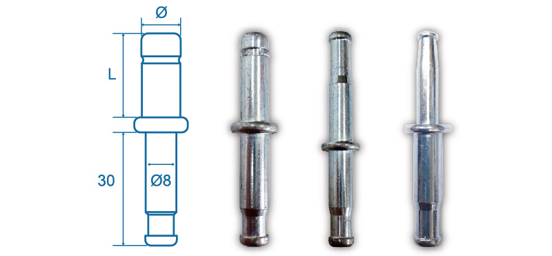 Detailed diagram and photo of grip ring stems | Office Chair Wheels
