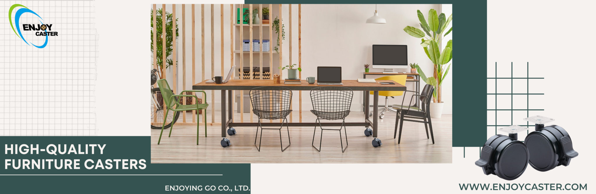 75mm brake caster for school teaching equipment