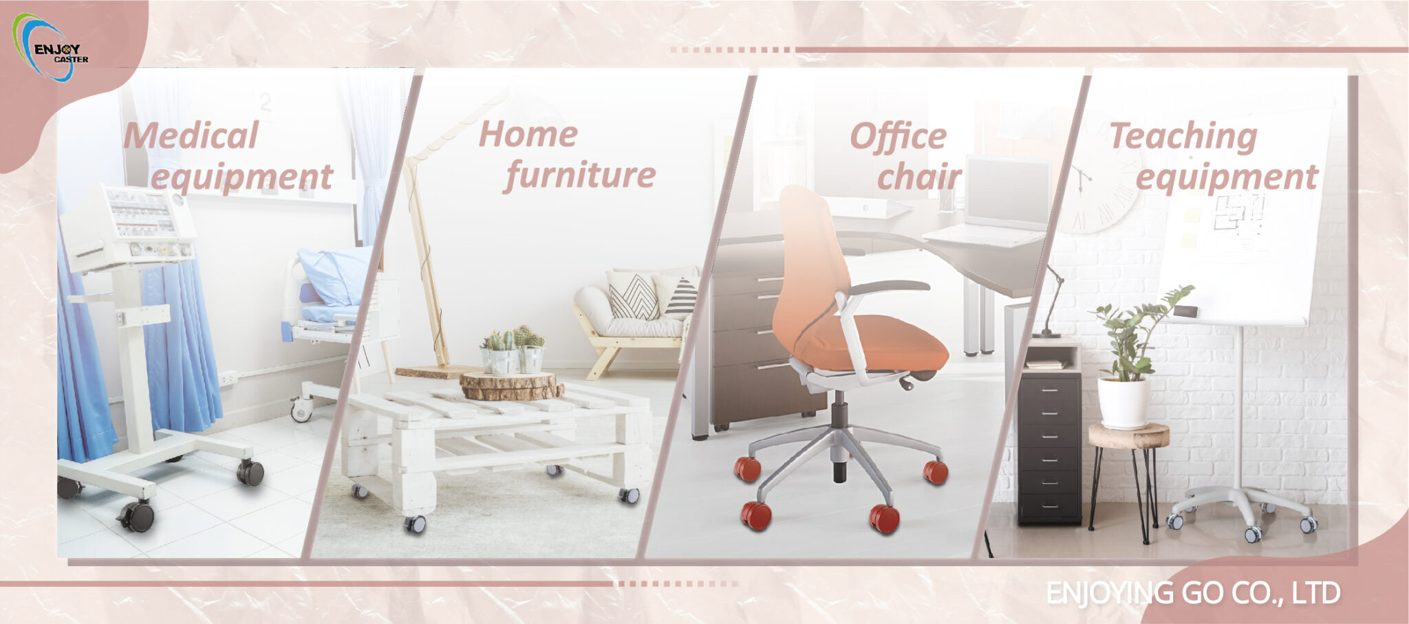 Versatile caster wheels for office, industrial, and medical use